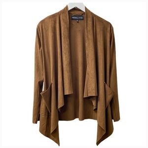 Suede Camel Brown Shrug- Medium